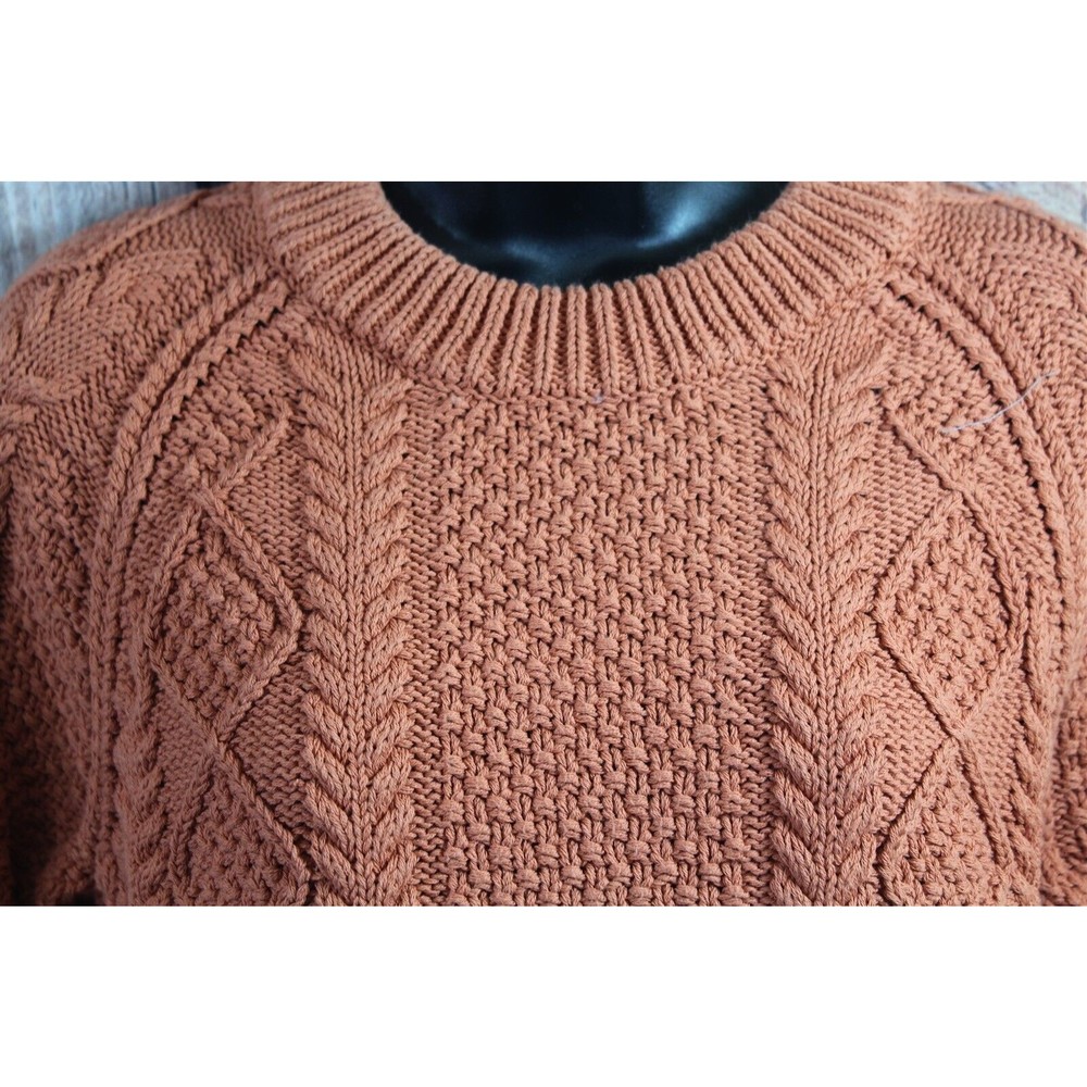 L.L. Bean signature cotton fisherman sweater L - Picture 3 of 4